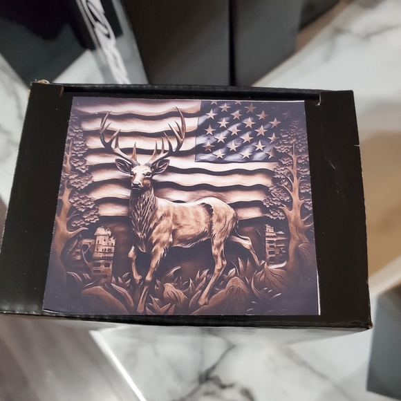 3D Deer with American Flag 20oz Tumbler with duo lids 🎉sale - Picture 3 of 10